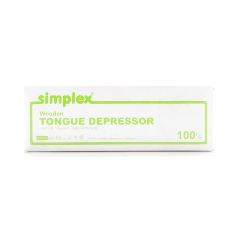 Simplex® Wooden Tongue Depressor .75in x 6in