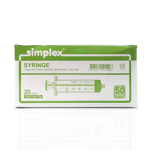 Simplex® Syringe 50cc/mL
