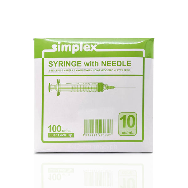 Simplex® Syringe with Needle 10cc/mL 23Gx 1