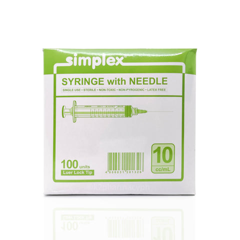 Simplex® Syringe with Needle 10cc/mL 23Gx 1" (0.60x25mm)