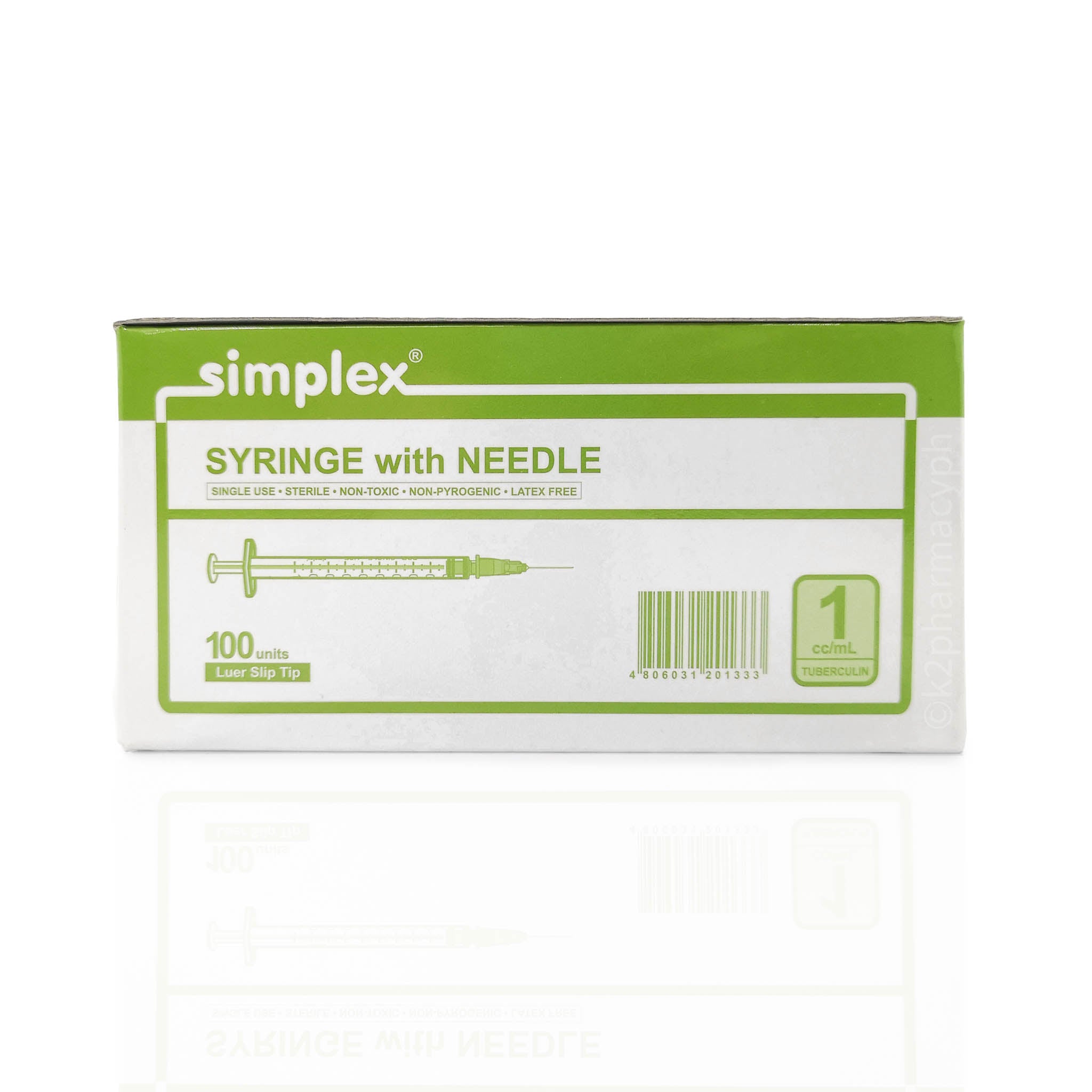 Simplex® Syringe with Needle 1cc/mL 25G x 5/8