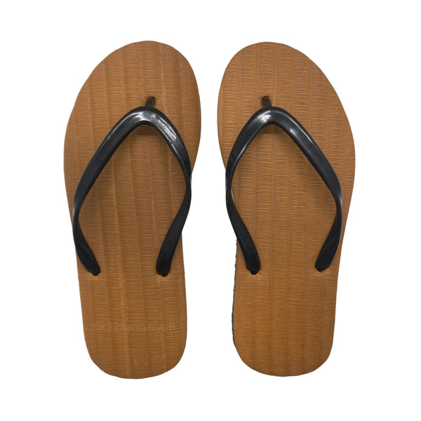 Slippers for Adults s5-6 (Light-brown/Black)