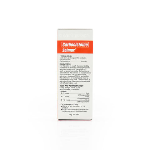 Solmux® 100mg/5mL Pediatric Syrup 60mL