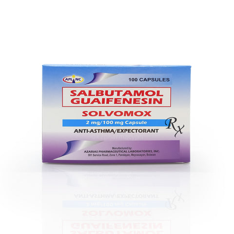 Solvomox Salbutamol Guaifenesin 2mg / 100mg Capsule