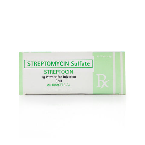 Streptocin Streptomycin Sulfate 1g Powder for Injection (IM) Vial