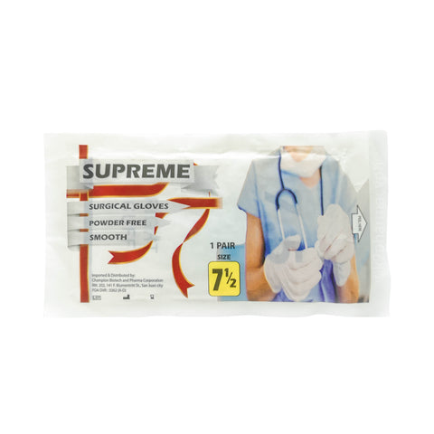Supreme Surgical Gloves Powder free 7.5