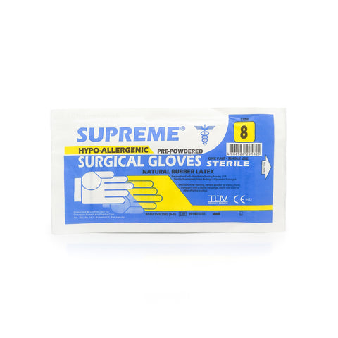 Supreme® Hypo-Allergenic Pre-Powdered Surgical Gloves