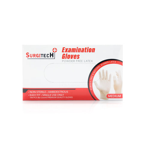 SurgiTech Non-Sterile Examination Gloves Powder Free Medium