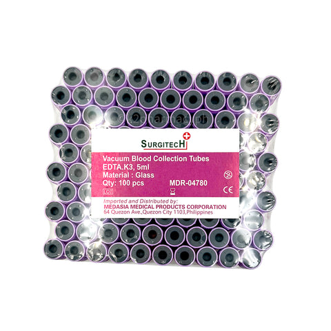 Surgitech Vacuum Blood Collection Tubes 5mL