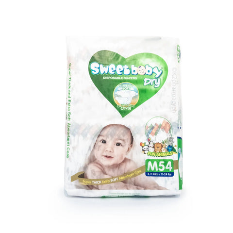 Sweetbaby® Dry Medium Diapers Jumbo Pack 54s Eco-Hygiene Institutional Sales Corp.