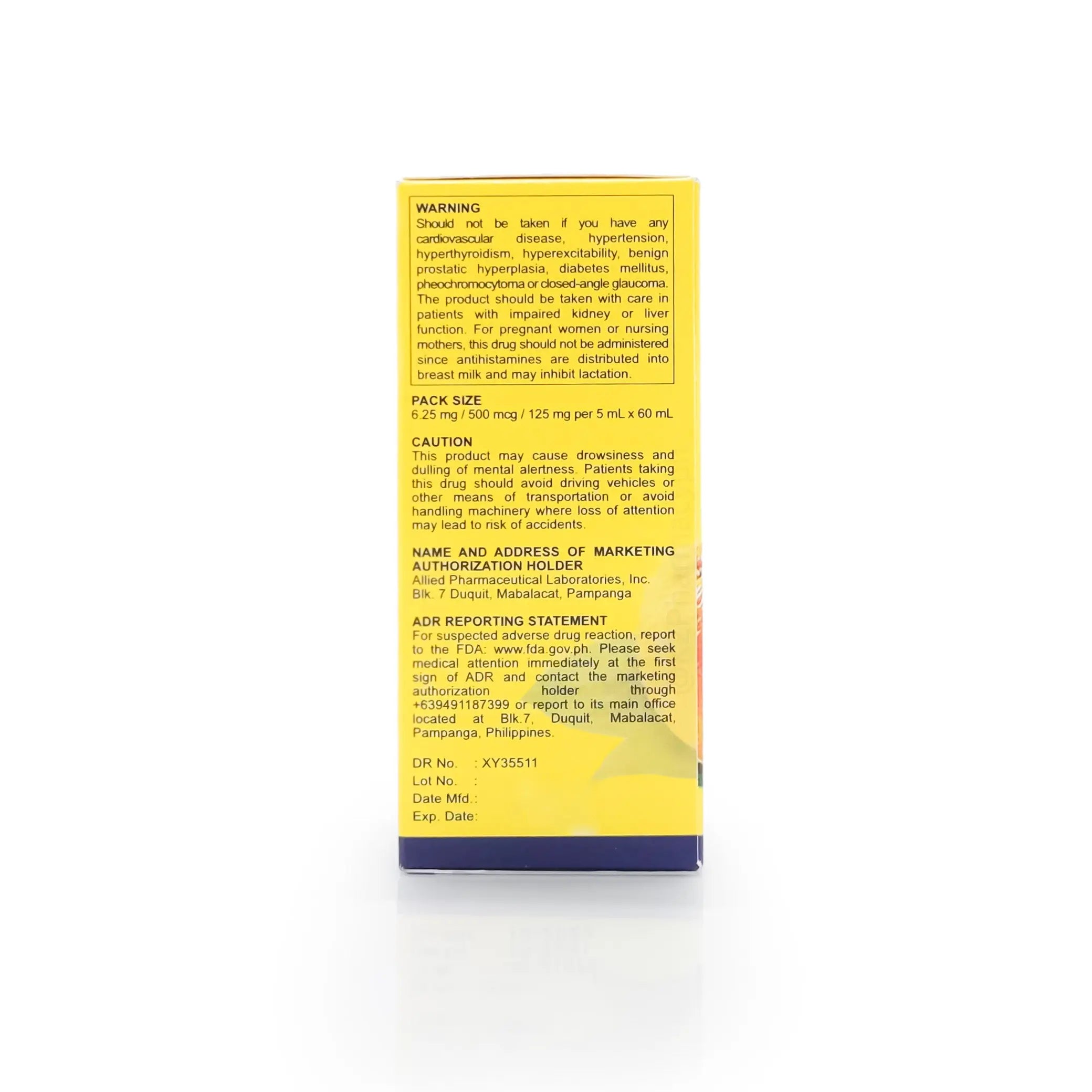 Symdex-D Syrup 60mL Vitalife Pharma & Medical Supply Inc.