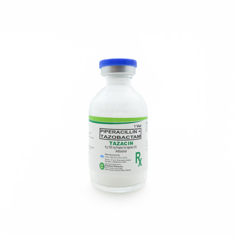 Tazacin Piperacillin + Tazobactam 4g/500mg Powder for Injection 1 Vial