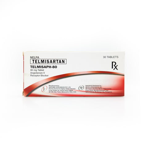 Telmisaph-80 Telmisartan 80mg Tablet