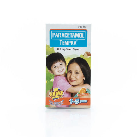 Tempra® 120mg/5mL Orange Syrup (1-5yo) 30mL Zuellig Pharma Corporation