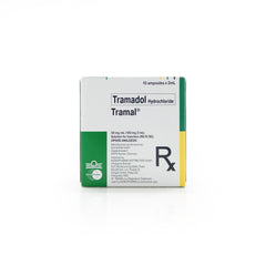 Tramal® 50mg/mL (100mg/2mL) Solution for Injection (IM/IV/SC) 10ampoules x 2 mL