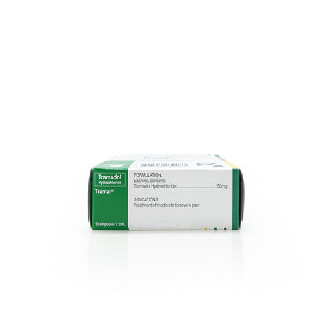 Tramal® 50mg/mL (100mg/2mL) Solution for Injection (IM/IV/SC) 10ampoules x 2 mL