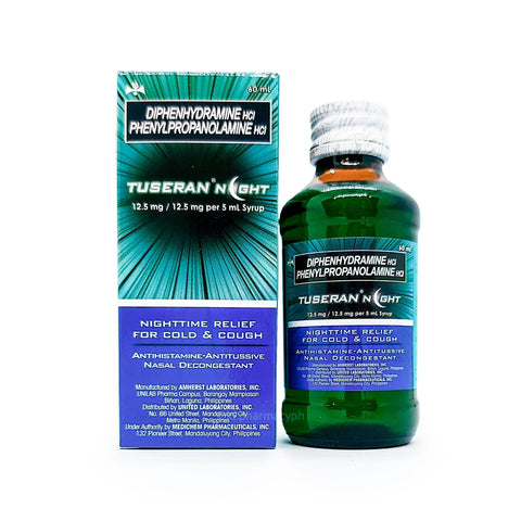 Tuseran® Night Syrup 60mL Unilab