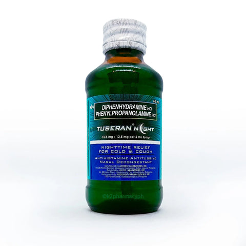 Tussivan Tuseran® Night Syrup 60mL Unilab