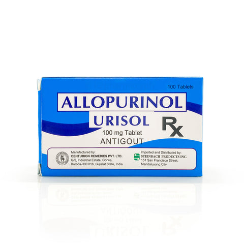 Urisol Allopurinol 100mg Tablets