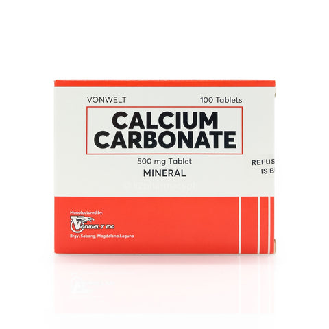 Vonwelt Calcium Carbonate 500mg Tablets