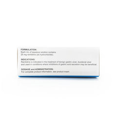 Zantricid Ranitidine 25mg/mL (50mg/2mL) Sterile Solution for Injection