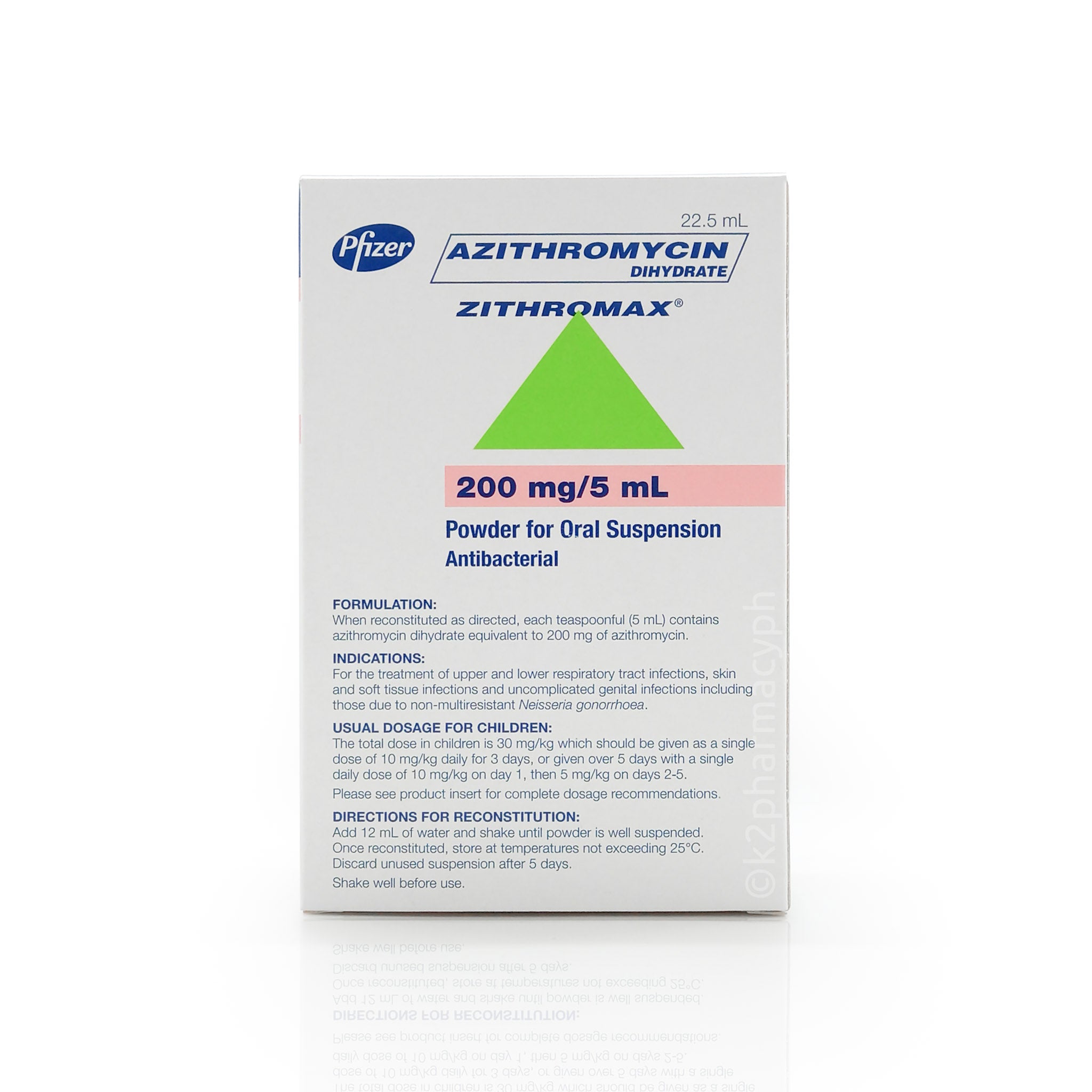 Zithromax® 200mg/5mL Suspension 22.5mL